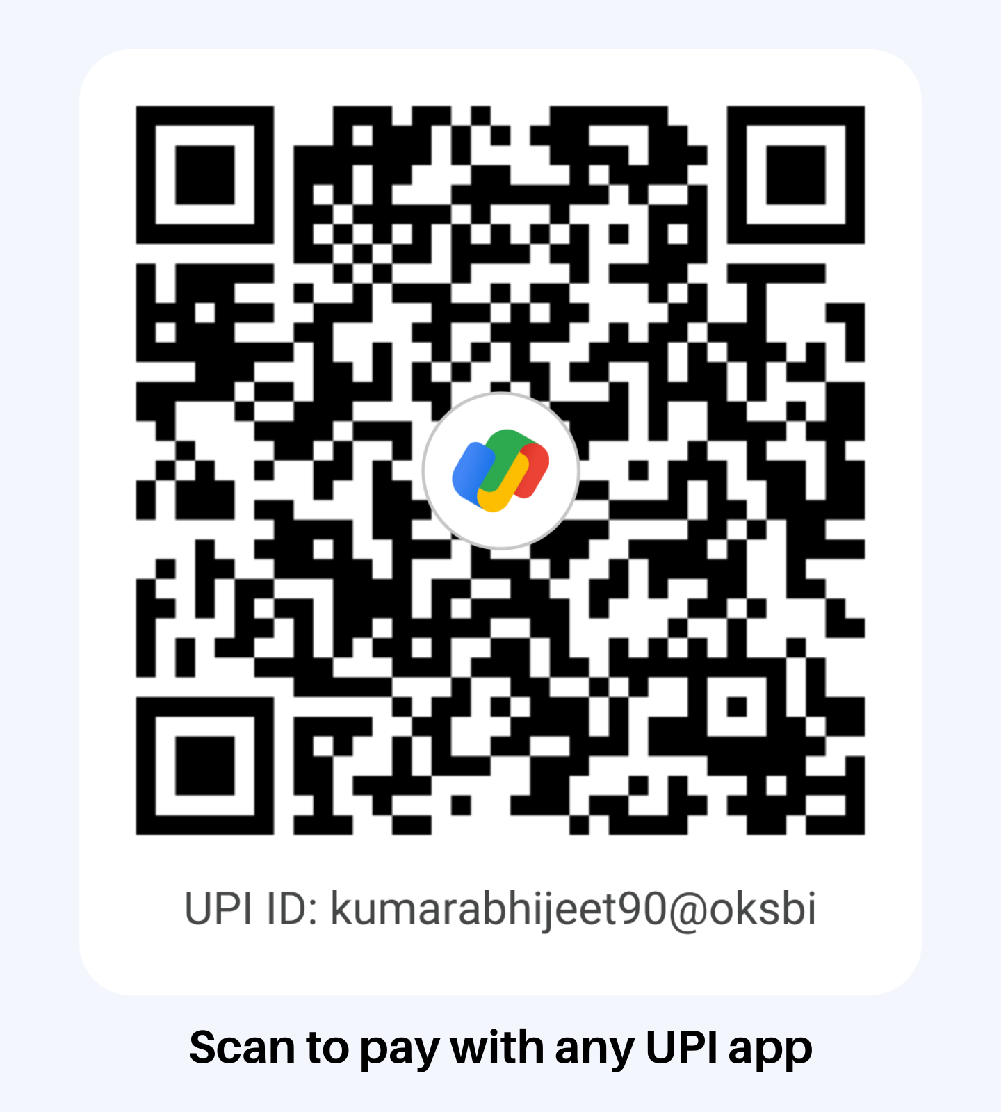 Scan to Pay via UPI