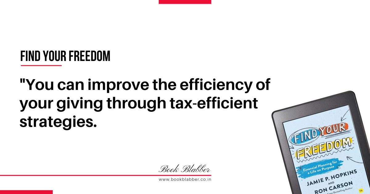 Personal Finance Quotes Image - You can improve the efficiency of your giving through tax-efficient strategies.