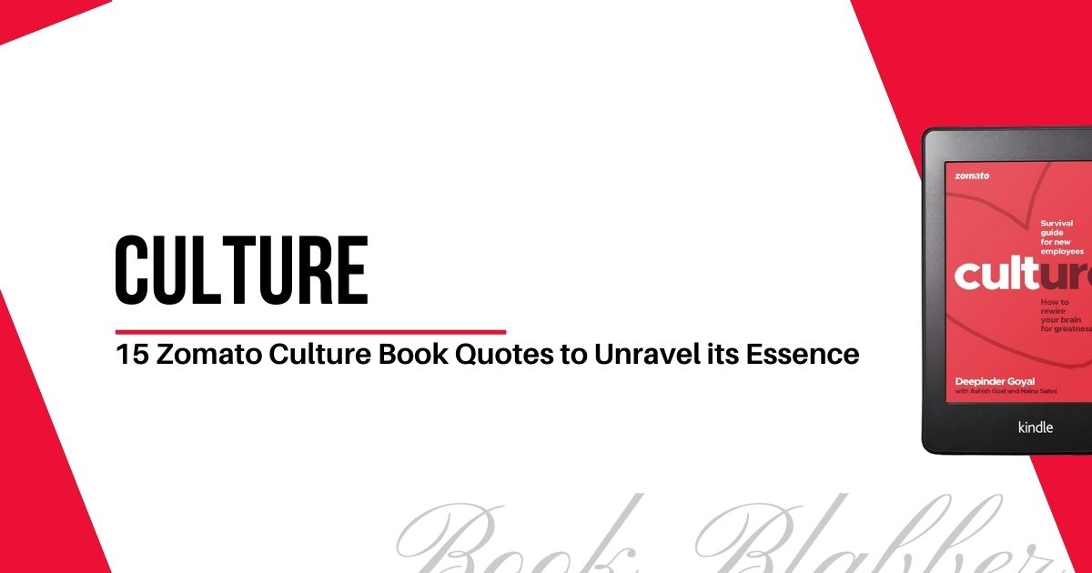 Cover Image - Culture at Zomato - 15 Book Quotes to Unravel its Essence