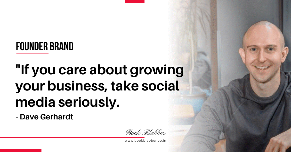 Founder Brand Summary Quote Image - If you care about growing your business, take social media seriously.