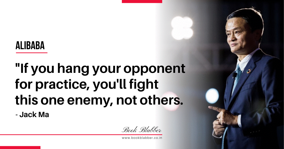 Alibaba Quotes Image - If you hang your opponent for target practice, you're only able to fight this one enemy, not others.
